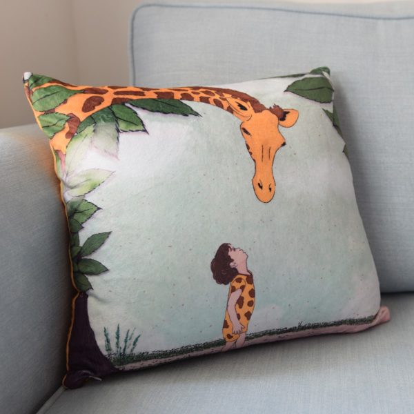 Giraffe throw pillow