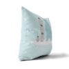 Paper polar bear throw pillow