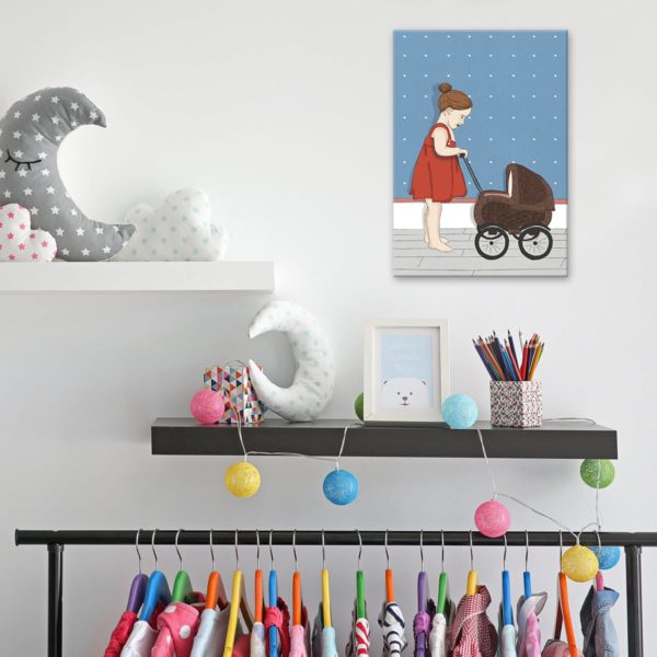 ⁦Stroller print- Nursery wall art, Kids room decor⁩ – תמונה ⁦3⁩