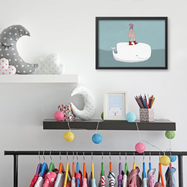 ⁦Whale Nursery Wall Art⁩ – תמונה ⁦3⁩