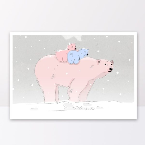 Polar bear Nursery Wall Art