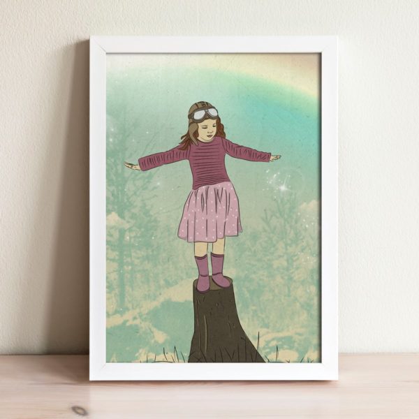 Fly print- Nursery wall art, Kids room decor