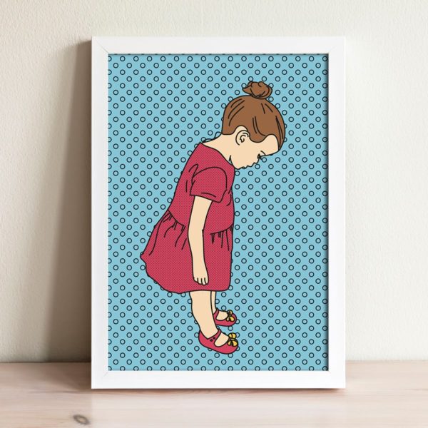 Boo's new shoes print- Nursery wall art, Kids room decor