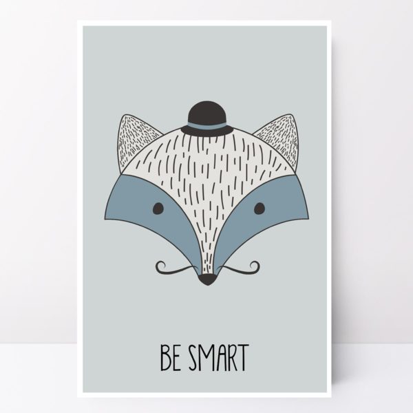 Blue animal card set Nursery Wall Art - Image 6