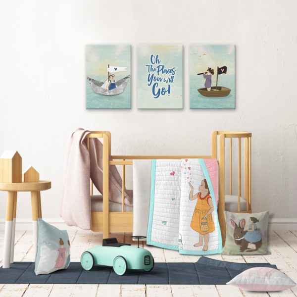 Kids room decor sea