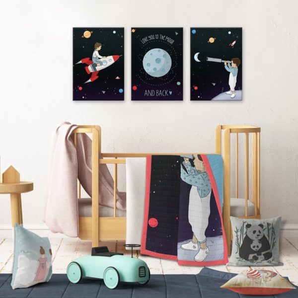 Kids room decor space boys