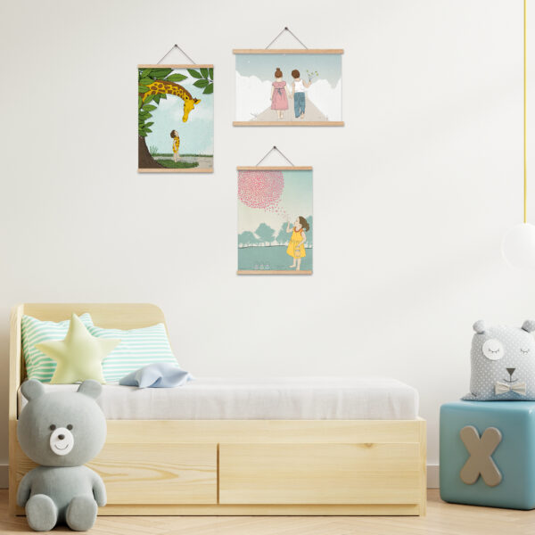 שלישית תמונות לעיצוב חדרי ילדים – חדר משותף