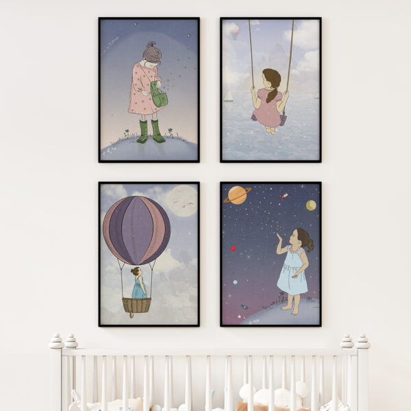 תמונות לעיצוב חדרי ילדים – סגול
