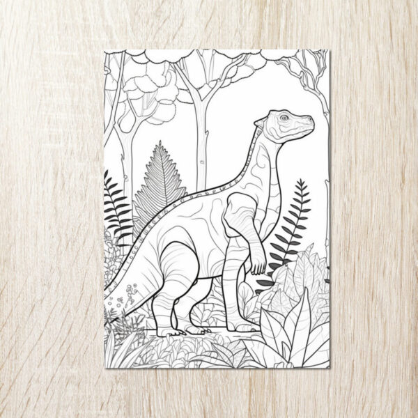 דפי צביעה להדפסה – דינוזאור